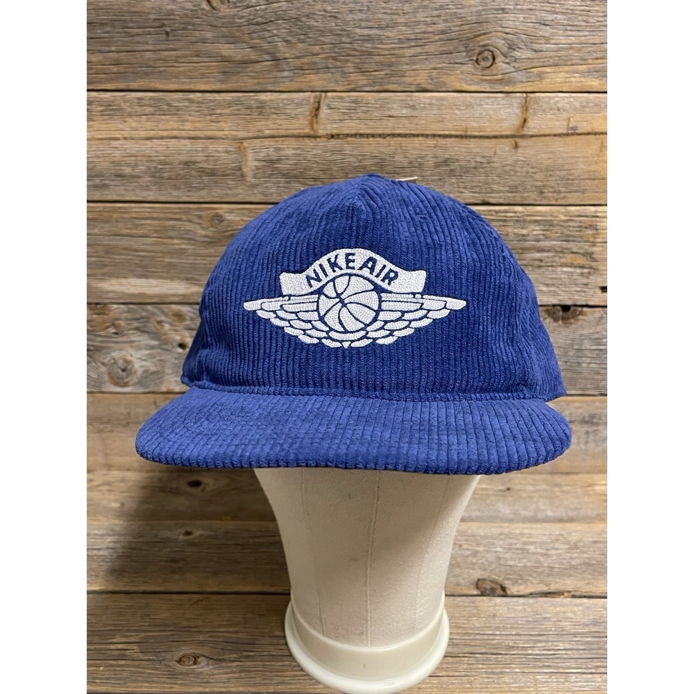 Nike Air Jordan Unstructured Hat Cap Men's Size L/XL Corduroy Blue IB3937-485